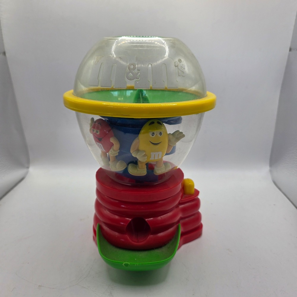 M&M's Fun Machine Spinning Candy Dispenser Red Yellow Characters Mars 9